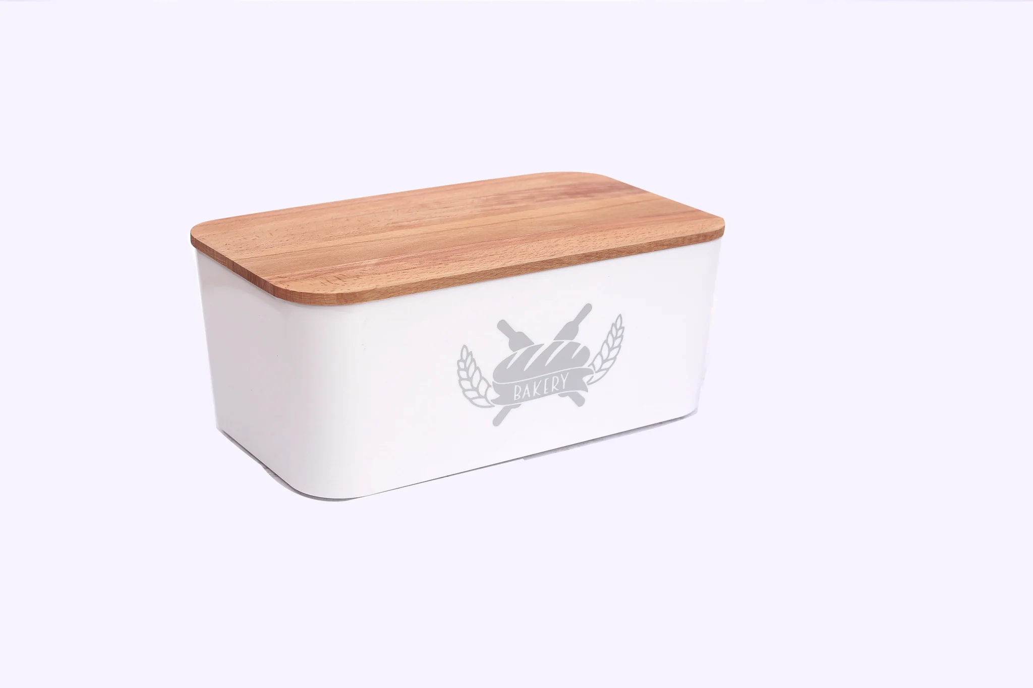 Dove Bread Box With Wood Top W01