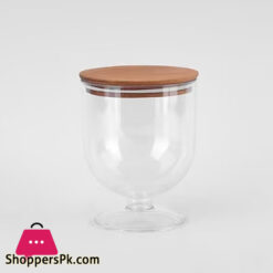 Food Container With Wooden Lid - Turkey Made W656