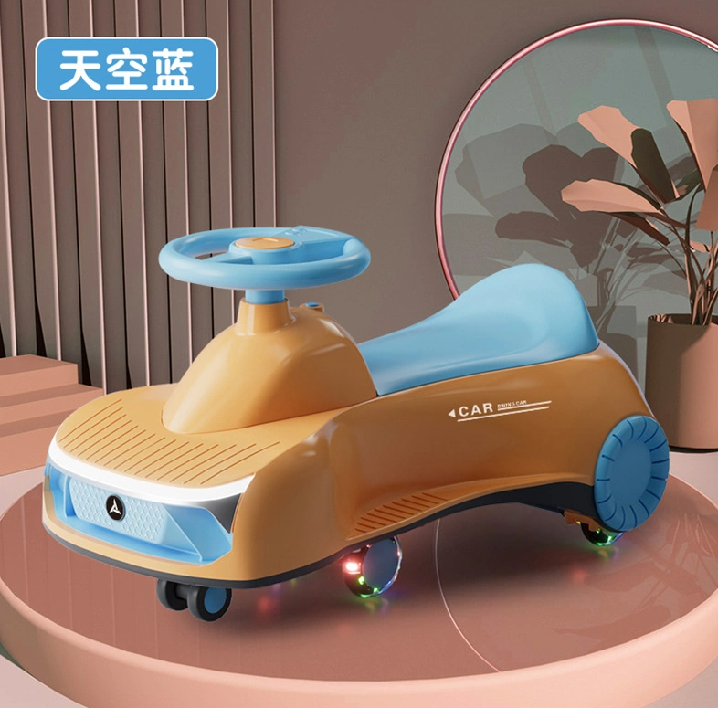 High Quality Children Wiggle Twist Toy Baby Plasma Swing Car With Pu Flashing Wheels