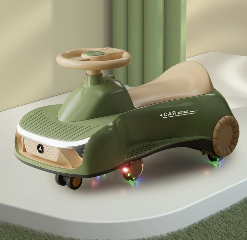 High Quality Children Wiggle Twist Toy Baby Plasma Swing Car With Pu Flashing Wheels