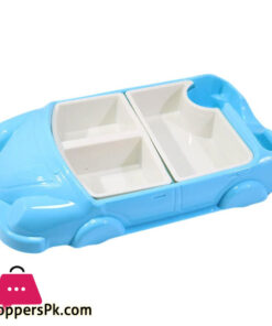 Kids Dinner 8 Compartment Car Food Plate With Bowl Turkey Made
