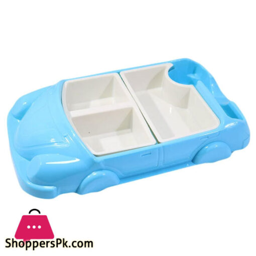 Kids Dinner 8 Compartment Car Food Plate With Bowl Turkey Made