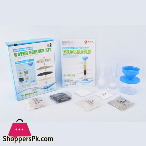 Kids Science 13 Pieces Water Filtration Kit Build & Play DIY Educational Purification Science Experiment