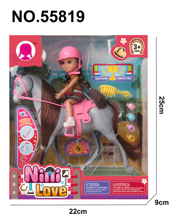 Nini Love Barbie Doll Set Horse Walk Horse Accessories 55819