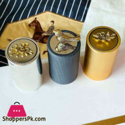 Orchid Tooth Pick Holder Black &Amp; Gold - Wb751