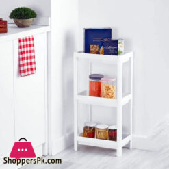 Plastic 3 Tier Storage Shelf Rack Shelving Unit Turkey Made - MRD 504