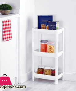 Plastic 3 Tier Storage Shelf Rack Shelving Unit Turkey Made - MRD 504