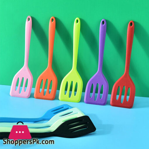 Silicone Non stick High Temperature Resistance Slotted Turners Cooking Spatula
