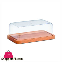 Swan Butter Dish Wood Lid - W04