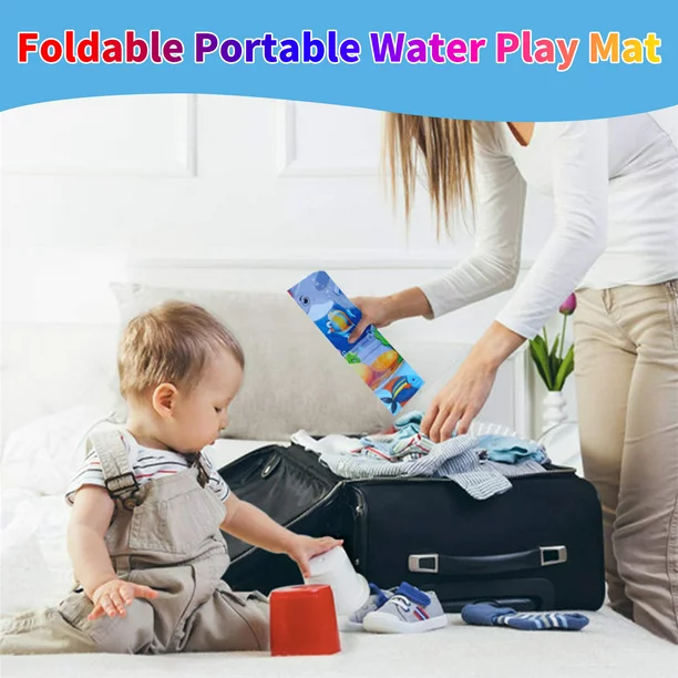 Tummy Time Water Mat Water Play Mat For Babies Inflatable Activity Center Infant Baby Water Mat For Newborn Infant Toddler Boy Girl
