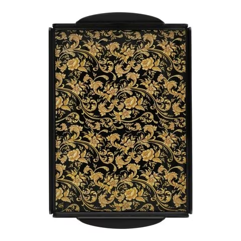 Urban Trends Serving Tray Acrylic Magical Black - B-2