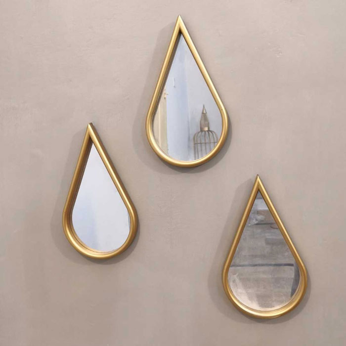 Water Drop Hanging Wall Mirrors