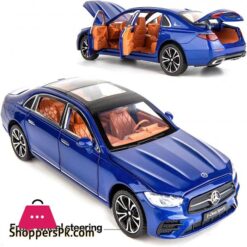 Bdtctk 124 Benz E300 Model Carzinc Alloy Pull Back Toy Diecast Toy Cars With Sound And Light For Kids Boy Girl Giftblue