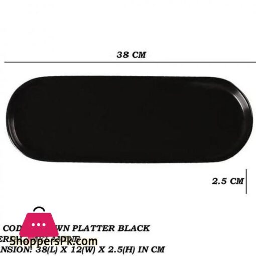 1 Piece Melamine Crown Platter Melamine Material White Black