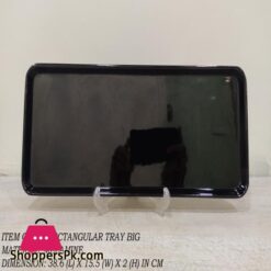 1 Piece Melamine Rectangular Tray Big Size Melamine Material White Black