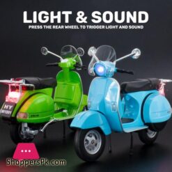 1:10 Vespa Motorcycle Model Toys With Sound Light Simulation 15 110 Vespa Motorcycle Model Toys With Sound Light Simulation