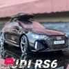 1:24 Audi Rs6 Quattro Station Wagon Alloy Toy Car Model Wheel Steering Sound And Light Children'S Toy Collectibles Birthday Gift
