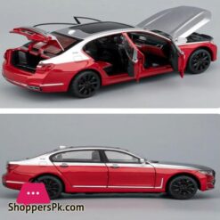 124 Bmw The 7 760Li High Simulation Diecast Metal Alloy Model Car Sound Light Pull Back