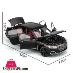 124 Bmw The 7 760Li High Simulation Diecast Metal Alloy Model Car Sound Light Pull Back