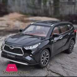 124 Highlander Suv Alloy Die Cast Toy Car Model Sound And Light Pull Back