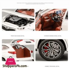124 Highlander Suv Alloy Die Cast Toy Car Model Sound And Light Pull Back