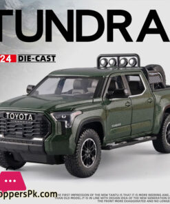 1:24 TOYOTA TUNDRA Alloy Car Model Simulation Diecast Metal Toy Vehicle Model Sound And Light Pull Back Cars Toys Kids Boys Gift