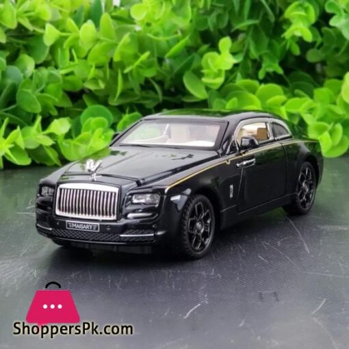 132 Diecast Rolls Royce Wraith Mansory Alloy Car Model Toy Vehicles Pull Back Car Sound and Light
