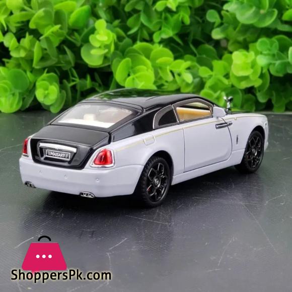 132 Diecast Rolls Royce Wraith Mansory Alloy Car Model Toy Vehicles Pull Back Car Sound and Light