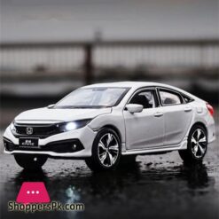 132 Honda Civic Model Car Diecast Toy Car Model Sound Light Vehicle