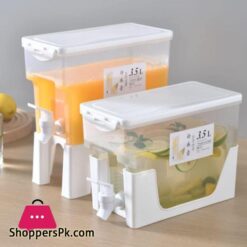 1.5 Liter Drinks Dispenser With Dual-Use Stand Juice Dispenser Fridge Water Dispenser Juice Container Plastic Milk Bottle Dispenser For Making Teas And Juices 10 35L Drinks Dispenser With Dual Use Stand Juice Dispenser Fridge Water Dispenser Juice Container Plastic Milk Bottle Dispenser For Making Teas And Juices