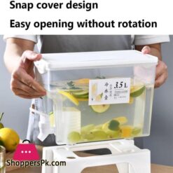 1.5 Liter Drinks Dispenser With Dual-Use Stand Juice Dispenser Fridge Water Dispenser Juice Container Plastic Milk Bottle Dispenser For Making Teas And Juices 11 35L Drinks Dispenser With Dual Use Stand Juice Dispenser Fridge Water Dispenser Juice Container Plastic Milk Bottle Dispenser For Making Teas And Juices