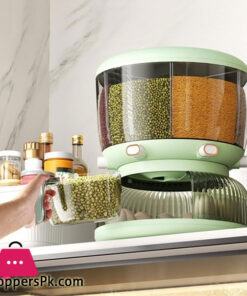 High Quality 360 Rotating Dispenser For Kitchen Rice Dispenser Dry Food Dispenser 6 Grid Grain Storage Container Egg Organizer Grain Food Storage Box 36 High Quality 360 Rotating Dispenser For Kitchen Rice Dispenser Dry Food Dispenser 6 Grid Grain Storage Container Egg Organizer Grain Food Storage Box - Image 5