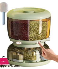 High Quality 360 Rotating Dispenser For Kitchen Rice Dispenser Dry Food Dispenser 6 Grid Grain Storage Container Egg Organizer Grain Food Storage Box 37 High Quality 360 Rotating Dispenser For Kitchen Rice Dispenser Dry Food Dispenser 6 Grid Grain Storage Container Egg Organizer Grain Food Storage Box - Image 6