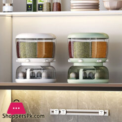 High Quality 360 Rotating Dispenser For Kitchen Rice Dispenser Dry Food Dispenser 6 Grid Grain Storage Container Egg Organizer Grain Food Storage Box 19 High Quality 360 Rotating Dispenser For Kitchen Rice Dispenser Dry Food Dispenser 6 Grid Grain Storage Container Egg Organizer Grain Food Storage Box