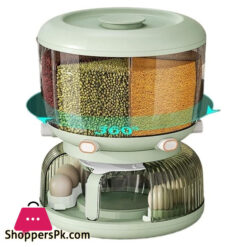 High Quality 360 Rotating Dispenser For Kitchen Rice Dispenser Dry Food Dispenser 6 Grid Grain Storage Container Egg Organizer Grain Food Storage Box 13 High Quality 360 Rotating Dispenser For Kitchen Rice Dispenser Dry Food Dispenser 6 Grid Grain Storage Container Egg Organizer Grain Food Storage Box
