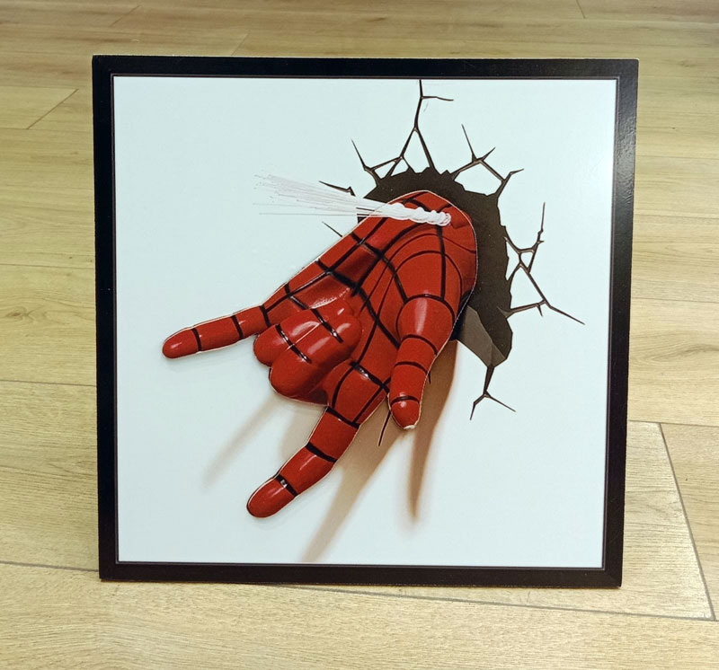 3D Marvel Hanging Picture Frame Spiderman Hand