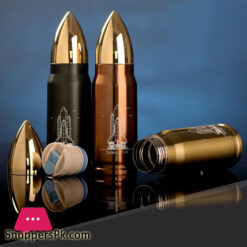 Bullet Vacuum Flask Double Wall Vacuum Insulated Water Bottle Rocket Shaped Cup