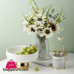 Lxltl 2 Pcs Fruit Holder Ceramics Fruit Basket Tall Feet Snack Tray Fruit Bowls For Kitchen Dining Table Decoration Fruit Basket500 Ml1100 Ml