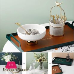 Lxltl 2 Pcs Fruit Holder Ceramics Fruit Basket Tall Feet Snack Tray Fruit Bowls For Kitchen Dining Table Decoration Fruit Basket500 Ml1100 Ml