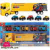 Childrens Toy Inertia Truck With 5 Cars