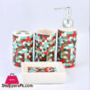 Creamic Multi Color Bath Set Of 4
