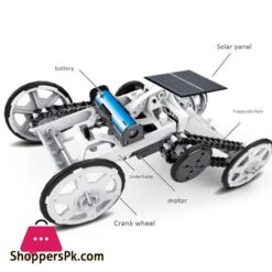 Diy Solar Climbing Vehicle Science Four Wheel Drive Car Building Block Assembled Electric Model Car Toy