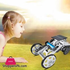 Diy Solar Climbing Vehicle Science Four Wheel Drive Car Building Block Assembled Electric Model Car Toy