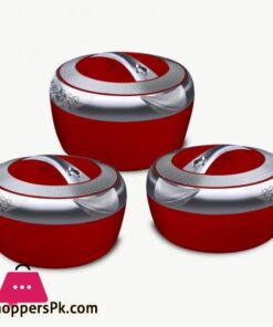 Hot Pot Set 3 Pcs Set Hisense Metallic Casserole by Happy House