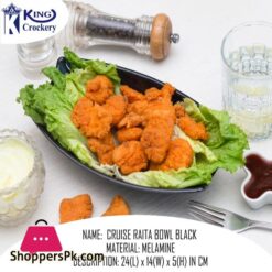 1 Piece Melamine Cruise Raita Bowl Serving Bowl Melamine Material White Black