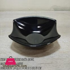 1 Piece Melamine Cruise Raita Bowl Serving Bowl Melamine Material White Black