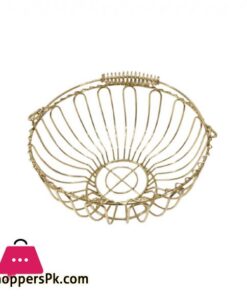 BA 8808 Fruit Basket Round Gold