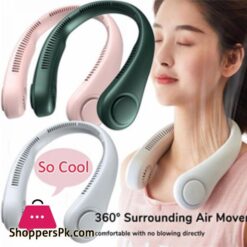 New Portable Neck FanFoldable Hands Free Bladeless Neck Fan Wearable Cooling Neck Fan Perfect for Travel Sports