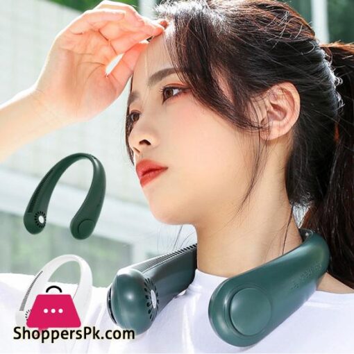 New Portable Neck FanFoldable Hands Free Bladeless Neck Fan Wearable Cooling Neck Fan Perfect for Travel Sports