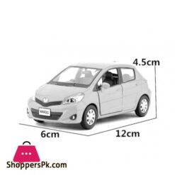 Rmz City Toy Vehicle Diecast Model 136 Scale Toyota Yaris Vitz Pull Back Doors Openable Car Educational